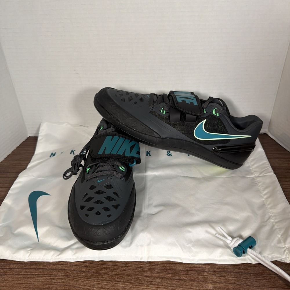 Nike‎ Zoom Rotational 6 Throwing Shoes Black Spruce FZ9606-001 Men's Size 8 NEW